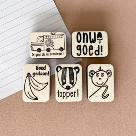 Stempel krul aap