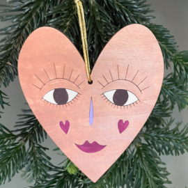 Houten DIY figuur SET - zon maan ster hart