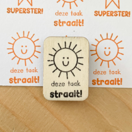 Stempel deze taak straalt!