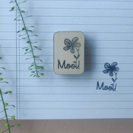 Stempel bloem - mooi!