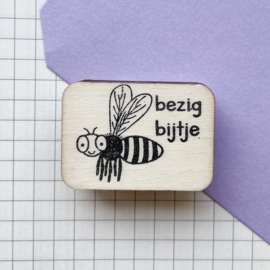 Stempel bij - bezig bijtje