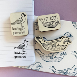 Stempel zeehond - vet cool!