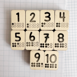 Stempel – Set losse getalbeelden 1–10 (B)