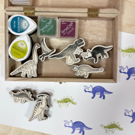 Stempel dino - parasaurolophus