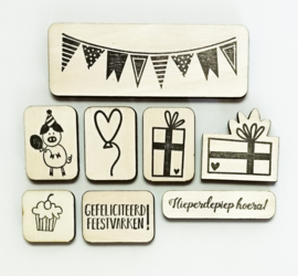 Stempel hieperdepiep hoera