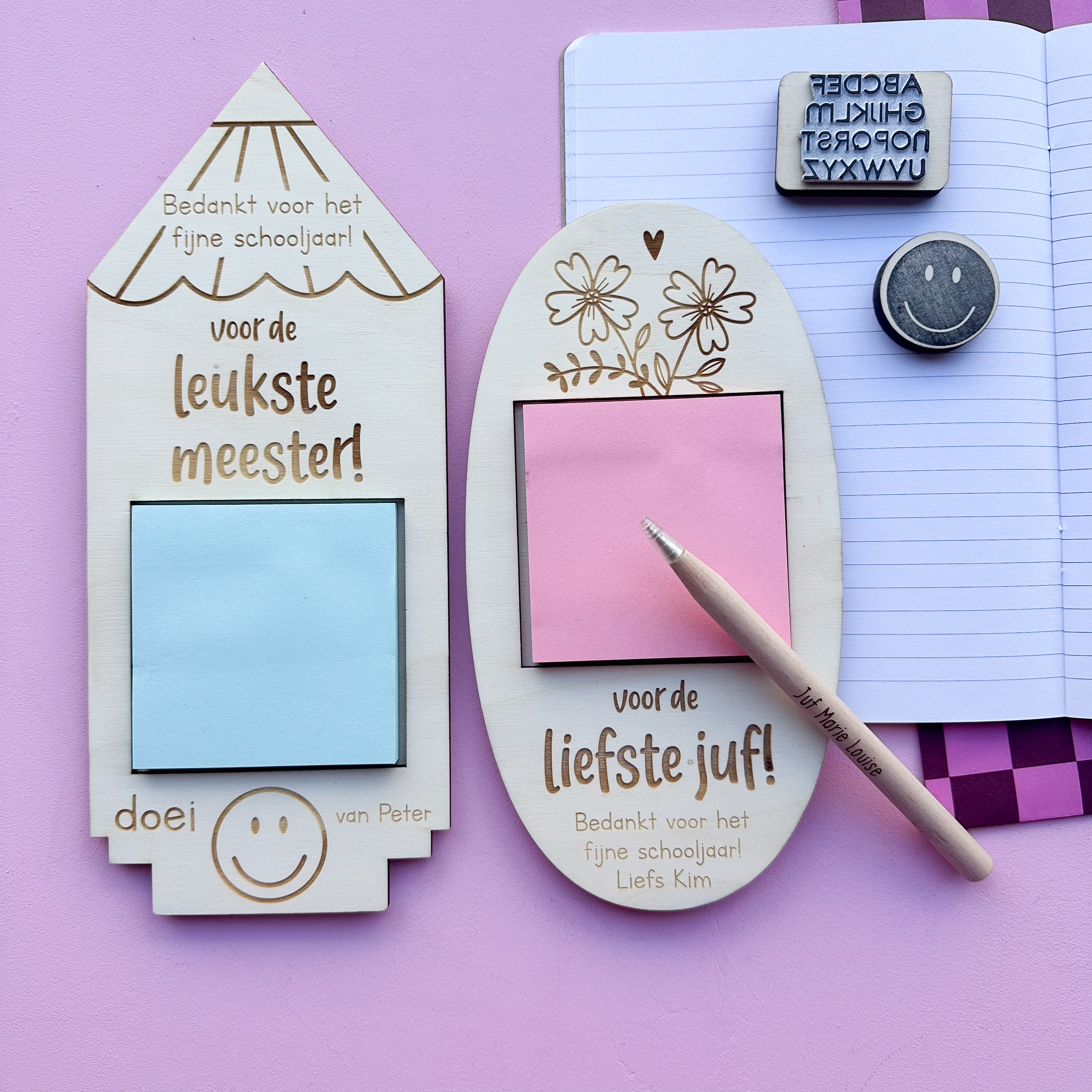 Memohouder - juf of meester