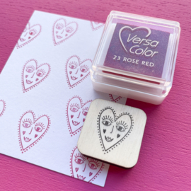 Stempel mini - hart gezichtje