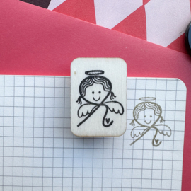 Stempel - krul engel