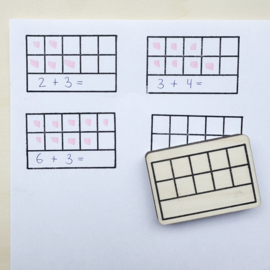 Stempel - 10-frame voor rekensommen