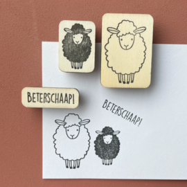 Stempel schaap - vlak