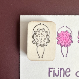 Stempel – ballerina-framboos