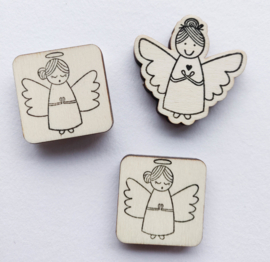 Stempel engel met hartje