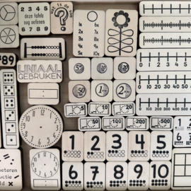 Stempel set - euro munten en biljetten