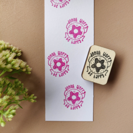 Stempel donut - donut worry be happy