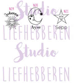 Stempel gepersonaliseerd NAAM + ILLUSTRATIE