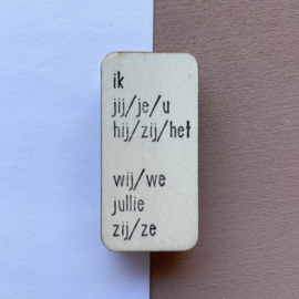 Stempel persoonlijk voornaamwoord - Nederlands