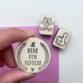 Stempel je bent een topper!