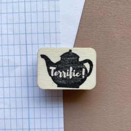 Stempel Engels - Terrific!