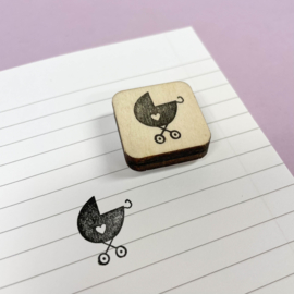 Stempel mini kinderwagen