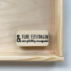 Stempel fijne feestdagen!