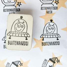 Stempel ufo - buitenaards!