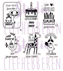 Stempel gepersonaliseerd FEEST