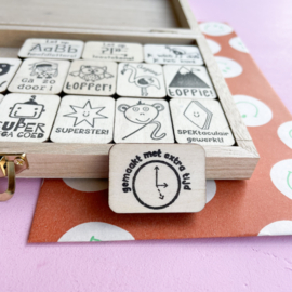 Stempel - gemaakt met extra tijd