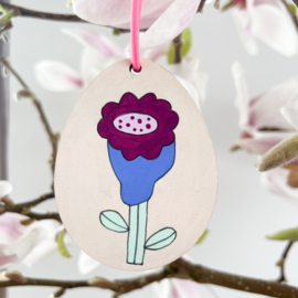 Houten DIY figuur - paasei