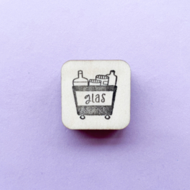 stempel mini - vuilnis glas