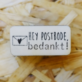 Stempel Postbode bedankt!