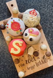 Borrelplankje - Wie zoet is krijgt lekkers