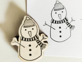 Stempel sneeuwpop