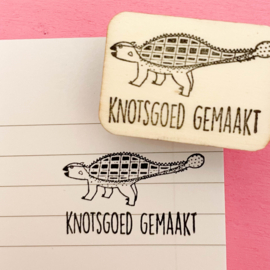 Stempel ankylosaurus - knotsgoed gemaakt!