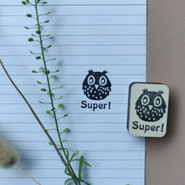 Stempel uil - Super!