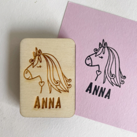 Stempel gepersonaliseerd NAAM + ILLUSTRATIE