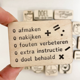 Stempel nakijken rekenen