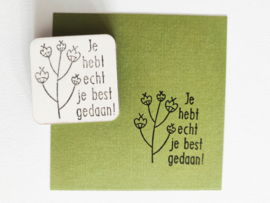 Stempel mindset bloem