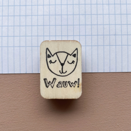 Stempel kat - Wauw!