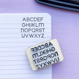 Stempel - Alfabet hoofdletters