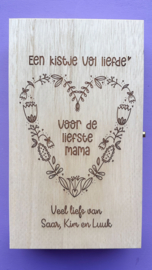 Kistje voor invulkaarten