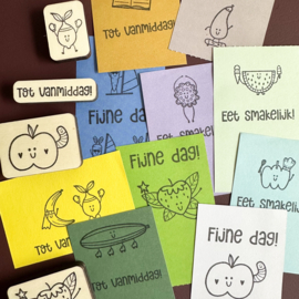 Stempelset – broodtrommelbriefjes