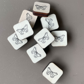 Stempel mini - origami vlinder