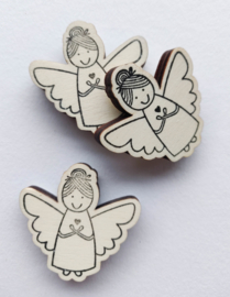 Stempel engel met hartje