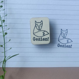 Stempel vos - Gezien!