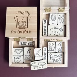 Stempelset – broodtrommelbriefjes