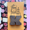 3D-geprinte chocoladeletter - los