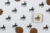 Mini stempel - Sint op paard