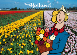Holland tulpenveld