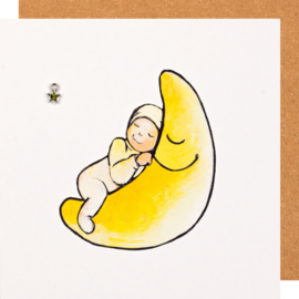 Carte Bébé lune