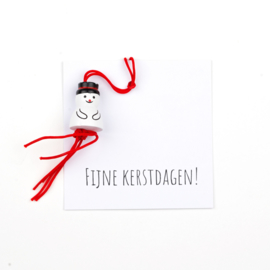 Klein kaartje Fijne kerstdagen